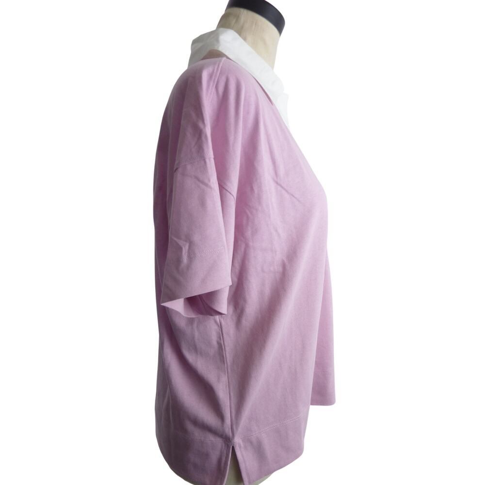 NWOT Everlane The Retro Jersey Polo Mauve Bone Purple size XS - Picture 3 of 8